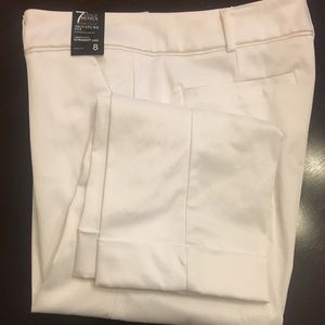 NY&C Signature White Crop Pants